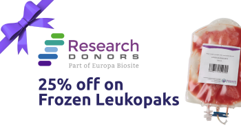 25% off frozen leukopaks